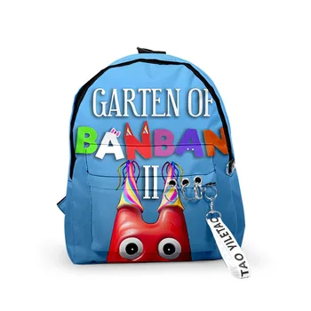 3D Печатни градина Banban Раница за Училище чанта Ученици от началните гимназия Момчета момичета Училище чанта Тийнейджъри Пътна чанта за лаптоп