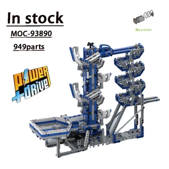 MOC-93890 Весел електрически плот за пинбол, който свързва градивните елементи, Вечен двигател, Строителни блокове, Модел 949 Детайли, детски играчки