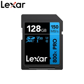 Lexar SD-карта 800X Pro 256 GB 128 GB 64 GB 32 GB Карта Памет Classe 10 3D, 4K V30 Видео с Висока Скорост UHS-I 150 МБ/с за Камера