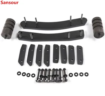 Комплект панти на задната врата Sansour за Jeep Wrangler JL 2018 г., комплект за закрепване на резервни гуми, държач за стена за аксесоари Jeep Wrangler