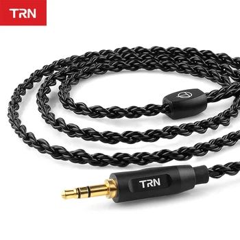 Кабел за слушалки TRN 6-Жилен ъпгрейд с покритие от 3,5 мм Штекерный Кабел за слушалки TRN V90 \ BA5 \ V80 \ V10 \ ST1 \ V20 \ V30 \ V60