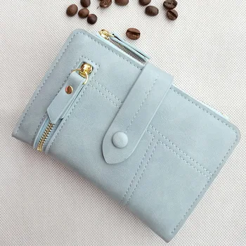 Нов модерен женски мини портфейл от изкуствена кожа в ярки цветове, калъф за банкови кредитни карти, женски малко в чантата си, държач за банкови карти Carteras