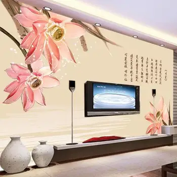 стереоскопични тапети beibehang Модерен минималистичен вид стенописи lotu TV background wallpaper на поръчка papel de parede