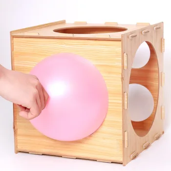 11 дупки Пластмасова кутия за измерване на размери балони, сгъваема куб с размери 2 до 10 инча, инструмент за измерване на размера за парти по случай рожден ден, сватбени колони, баллонного декор