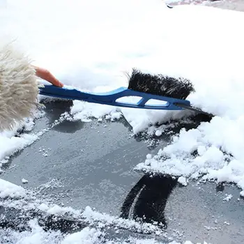 Подвижна четка за сняг, синя/червена лопата за сняг, удобен нескользящий практичен, надежден стъргалка за лед