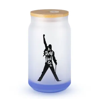 Гореща разпродажба Freddie Mercury The Show Must Go On Арт-pr-колба от матово стъкло, чаша за пипети, чаши за Кафе, термос, стъклена фляжка 
 Cool W