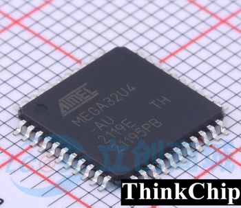 ATMEGA32U4-AU QFP-44 (MCU/MPU/SOC) 8-битов микроконтролер с 16/32 Хил. лв. bytes флаш памет ISP и USB-Нов Оригинален контролер