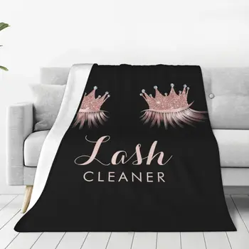 1Eyelash, мультяшная красота, Очарователен одеяла със затворени очи, фланелен пролетно-есенни преносими топлите завивки спално бельо, одеало за спални