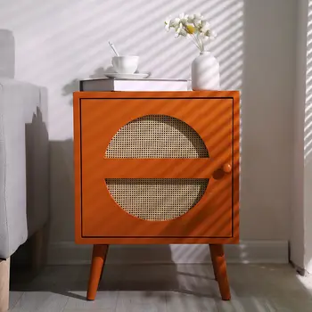 Ins room шкаф от ратан скандинавски минималистичном стил, интернет-знаменитост, настаняване в семейство, хотел, нощни шкафчета за съхранение на вещите в спалнята