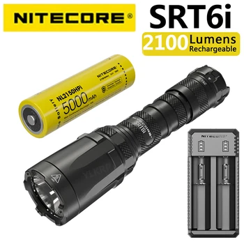 Дистанционно фенерче NITECORE 2100 Lumen SRT6i, обхват 510 метра, е оборудван с батерия NL2150HPi