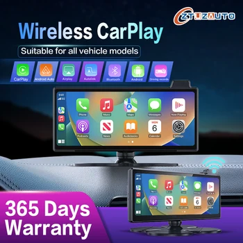 8,9-инчов универсален безжичен сензорен дисплей Carplay Android с функция за Android Auto Car Play Огледалната връзка Bluetooth USB Play Камера за задно виждане