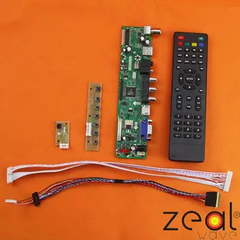 ТЕЛЕВИЗИЯ, HDMI, VGA, USB CVBS RF LCD такса Контролер за с 12.1 
