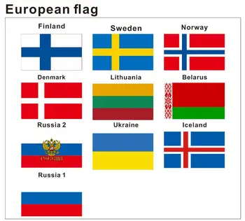 КАФНИК, 80 г коприна ситопечат 90*150 см 3*5 фута Европейския флаг Финландия/Швеция/Дания/Литва/Норвегия/Знамена на Русия за украса