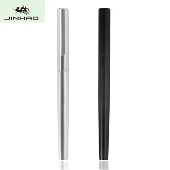Нов метален Jinhao 35, обикновена ученически пособия, офис EF/F връх, гладки мастила за писане, писалка