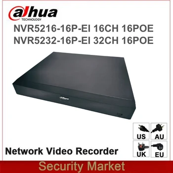 Оригинален мрежов видеорекордер WizSense Dahua английската версия на NVR5216-16P-EI NVR5232-16P-EI 1U 16PoE 2HDDs