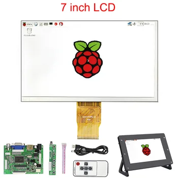 Raspberry Pi 7-Инчов LCD дисплей, 1024*600 TFT Екран + Акрилни Притежателя + Такса Има за Raspberry Pi Model 3 B +/за Orange Pi
