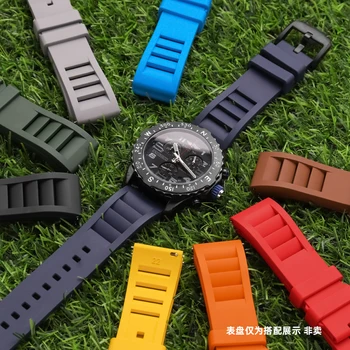 Универсален каишка от мека гума 20-22 мм за часовници Breitling, Rolex серия MoonSwatch, спортен водоустойчив каишка за часовници, аксесоари