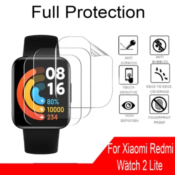 Нова Извити гидрогелевая защитно фолио за Xiaomi Redmi Watch 2 Lite Извити напълно меко защитно фолио за екрана Redmi Watch 2 lite