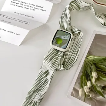 Нов дамски каишка с копринен шал за Apple Watch Серия 7 8 41/45 мм iWatch 6 SE 5 4 3 2 Група 44/42 мм 40/38 мм Ултра 49 мм гривна