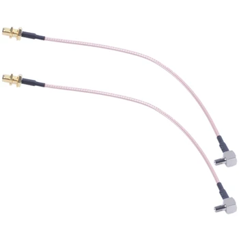 2X8-инчов SMA женски коаксиален кабел TS9 с косичкой RG316