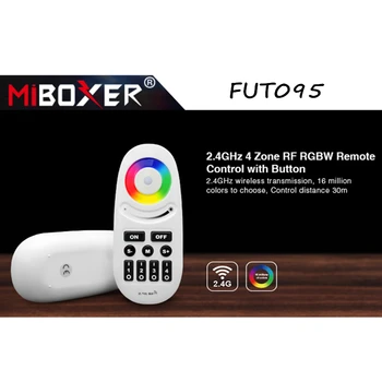 Miboxer FUT095 2,4 Ghz 4 Зони RF RGBW Дистанционно Управление Безжичен Сензорен Екран led на Дистанционното Управление на Регулатори Led Лампа или Led Лента