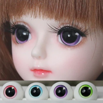 1 Чифт Големи Черни Очи-Очи за Кукли BJD Акрилни Очните Ябълки Полукръгли 14 мм 16 мм 18 мм 1/6 1/4 1/3 SD BJD Куклени Очи Аксесоари за Играчки