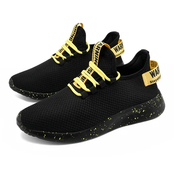 Мъжки маратонки Лека обувки за ходене 2021 Нови спортни маратонки с дишаща мрежа Мъжки модни чорапи за джогинг Улични Zapatillas Бойс