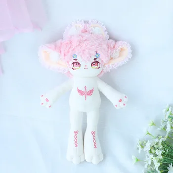 Ограничен състав от 35 см кукла със специален тяло, фантазийный звяр, дълги крака, мек розов плюш с големи уши, Колекция меки играчки, Подарък