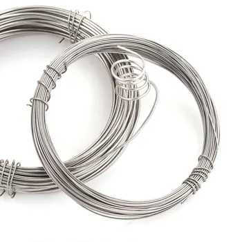 10 м/ролка 0,3-1 мм тел от неръждаема стомана за бижута, мъниста, бижутериен кабел, струна за производството на изделия, стоманена тел едро