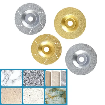 Диамантен диск за шлайфане с купата, ъглошлайф, шлайфане кръг за стъкло, мрамор, камък, бетон, шлайфане кръг с вълна от обработката на