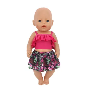 2023 Ново сладко бикини, подходящо за кукли 43 см, дрехи за бебета, аксесоари за кукли.