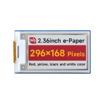 модул електронна хартия 2,36 инча (G), 296 × 168, Червено/жълто/черно/бяло