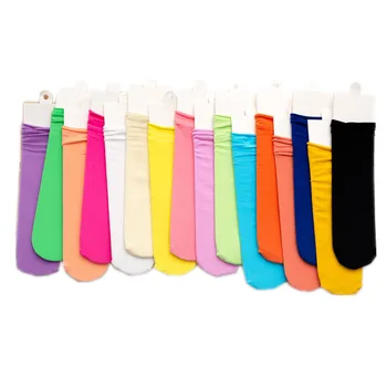 Нови памучни чорапи в ярки цветове, в райе за момичета и момчета, дълги чорапи до коляното, детски училищни спортни чорапи за момичета