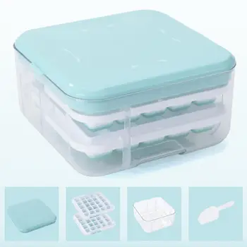 Добра херметичност 1 комплект, Здрав тава за кубчета лед, Кутия За съхранение на лед, Низкотемпературная форма за кубчета лед, за Многократна употреба кухненски принадлежности