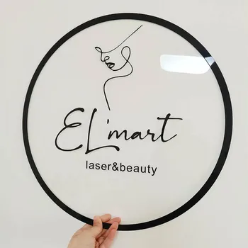Потребителско име на магазин Стикер на стената на козметичен салон Skin Spa, Персонализирано лого на магазина, Име на Салон за грижа за лицето, Декора на стените