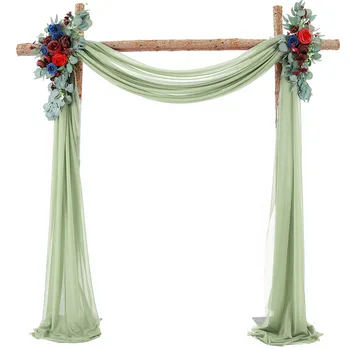 3-6 м Сватбена арка, заставам на шифоновой тъкан, Завеса, Покривка за партито по случай рождения ден, Дурбар, Подвесное украса на стена