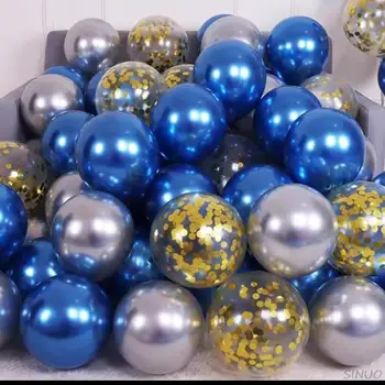 10-инчов метален тестени изделия, рожден ден, сватбени украси, балони, за да проверите за маркиране на мястото за провеждане на детски празник