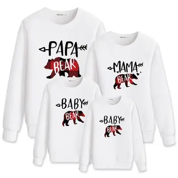 Семейни Коледни тениски YAGIMI За Бащата, Майката, Дъщерята и Сина, Коледен пуловер памук, Коледна пижама, един и същ дрехи за семейството