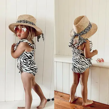 Emmababy Бански костюми Нова мода за новородени момичета детски бански за плуване, плажна летни дрехи Върховете