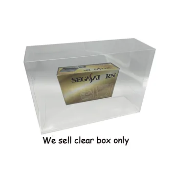 Прозрачна кутия за домашни любимци за игралната конзола SEGA Saturn SS, цветни кутия, голяма кутия, кутия за съхранение