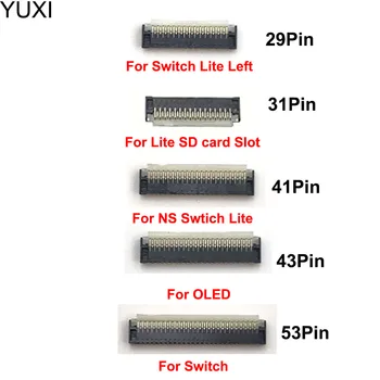 YUXI 1 бр. За NS Swtich Lite OLED Домакин екран Конектор спк стартира строителни Конектор Вградени Съединители За Преминаването Lite L-Образна LCD дисплей Интерфейсния порт