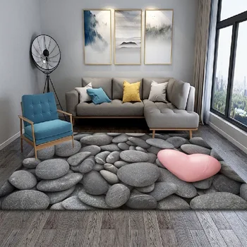 Креативен паветата 3D Vision двоен Разтегателен диван, килим за хол, Домашно нощни килим за спални, детски игри нескользящий мат декорация на дома