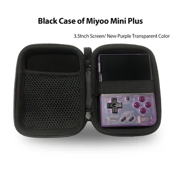 2023 Нов черен калъф за преносима игрова конзола Miyoo Mini Plus 3,5 инча, водоустойчив мини преносим чанта за носене