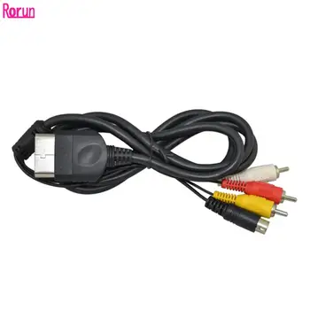1.8 M S-Video AV кабел за аудио-видео игра конзола Xbox 3RCA кабел черен на цвят
