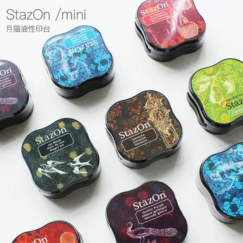 Мастилото на възглавничките на TSUKINEKO Stazon Mini Бързосъхнеща Чернильная възглавница на маслена основа Япония
