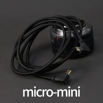 Кабел за предаване на данни с Интерфейс Micro/Type C към Mini USB От Телефона към Камерата За Canon 5d2 5d3 6d 7d, Nikon D3S D610 Microbi s stabilizer Кабел за Предаване на Данни