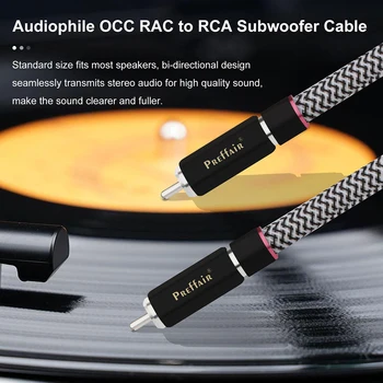 Аудиофильский кабел Preffair 110 Ома Digtal Коаксиален Cord RCA Кабел OCC С Няколко Экранированными Кабели Hi FI Стерео Аудио с Посеребренным Покритие
