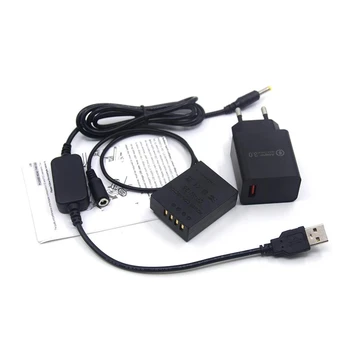 NP-W126 CP-W126 Фиктивен батерия QC3.0 USB Зарядно + USB кабел Подходящ За Захранване Fujifilm X-PRO1 X-X E1-E2 X-T1 T10 X-T2 X-A1 HS33