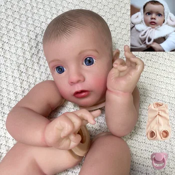24-Инчов Огромен Размер, Вече Боядисани комплект кукли Реборн Миси в Разглобено Форма, детайли кукли САМ с филтър корпус Reborn Baby