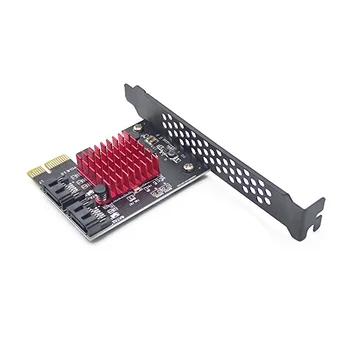 Адаптер SATA PCI e 2 порта SATA 3,0 за PCIe x1 карта за разширяване SATA3.0 PCIe PCI-e Конвертор JMB 582 Основният чип Допълнителна карта